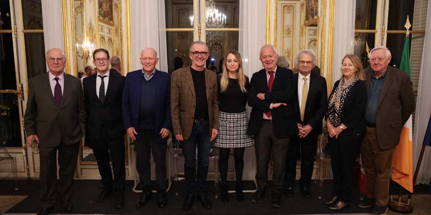 A group of Michel Deon prizewinners and other guests in Paris