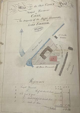 Manuscript map of Cavan gaol