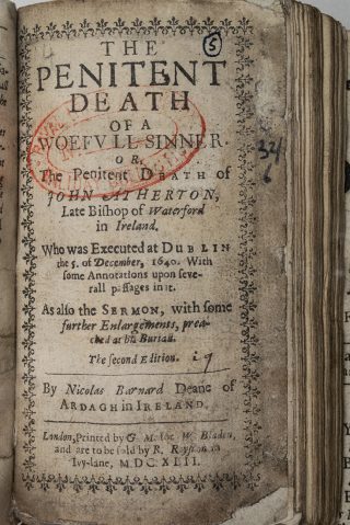 Early printed pamphlet cover.