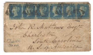 The General Post Office. 1847 letter from Clady Derry to South Carolina. Image [Type]. Digital Repository of Ireland (2024) [Publisher]. An Post Museum and Archive [Depositor]. https://doi.org/10.7486/DRI.hm517n31j (Accessed: 2024/10/31)